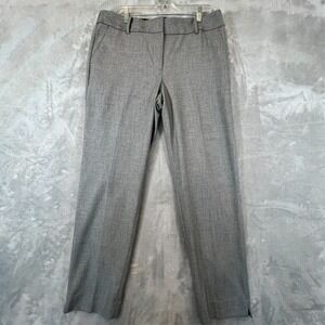 NWT Talbots Hampshire Ankle Pants Black Herringbone Womens Size 10 / 34x29